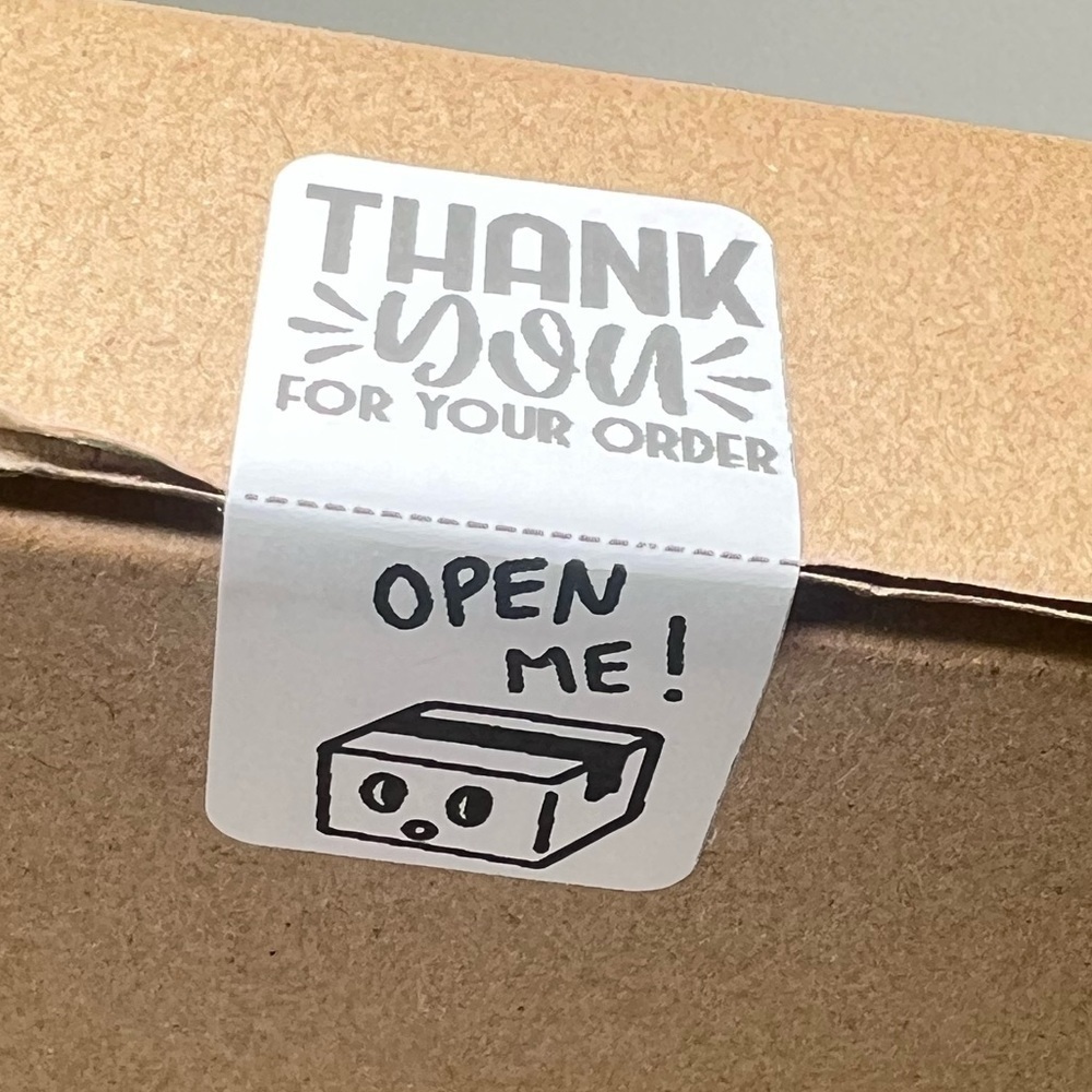 Set of 100 - Thank you / Open Me Seal Adhesive Packaging Label Stickers  new - Picture 10 of 12